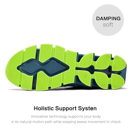 Image of Mens Slip On Walking Shoes Blade Non Slip Tennis Running Shoes Lightweight Workout Breathable Mesh Fashion Sneakers