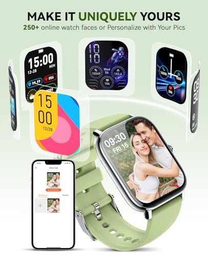 Image of Smart Watch for Women Men- Answer /Make Call, 2025 IP68 Waterproof Fitness Step Sleep Tracker Watch with Monitor Activity Counter Smartwatch for Andriod iPhone iOS Samsung Compatible