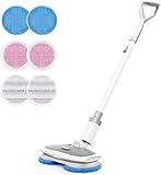 MARK LIVE Electric Spray Cordless Spin Mop Floor Cleaner Polisher Scrubber with Sprayer,LED,Adjustable Handle and Replaceable Microfiber & Reusable Mopping and Waxing Cloth