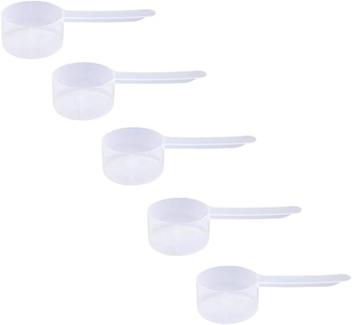Miniatura 41 de Cuchara medidora de plástico, (35 cc 2.5 cucharadas 1.25 fl oz. 1.2 fl oz) Cucharas de mango largo para polvos, gránulos, café, alimentos