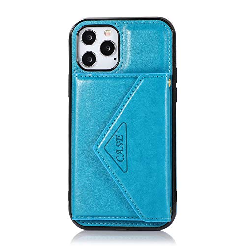 Étui magnétique iPhone 13 Mini cuir bleu USUASI finitions durables