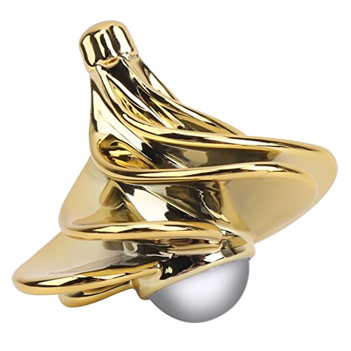 TYTOGE Aerodynamic Gyroscope Decompression Stress Relief Wind Blowing Gyroscope Children Toy (gold)