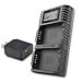NITECORE ULM10 Pro Digital QuickCharge 2.0 USB Battery Charger Compatible with Leica BP-SCL5 Batteries & LumenTac QC3.0 Charging Adapter