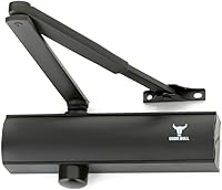 Vista 1 de Cierrapuertas de grado comercial/residencial – Cierre automático hidráulico de 3 resortes de aluminio resistente – Velocidad ajustable, montaje