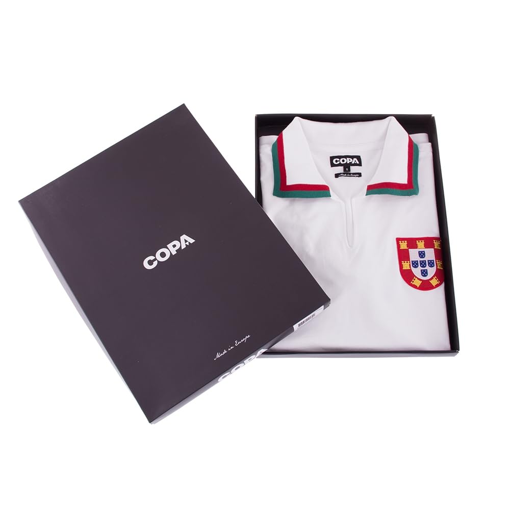 Copa Portugal 1972 Away Retro Football Shirt Camiseta Retro con Cuello de fútbol. Hombre