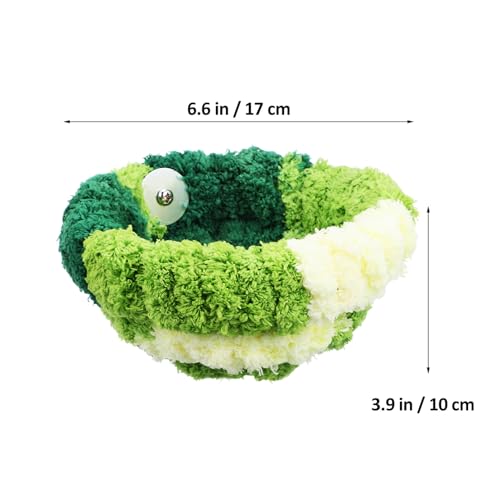 Image of GANAZONO Cozy Plush Parakeet Nest for Cage Winter Bed - Soft Warm Bird Sleeping Hut for Parrots Lovebirds Cockatiels Conures Small Pets 6.69X6.69X3.93In