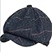 Men's Newsboy Caps and Beret Hat Winter Twill Casual Fashion Newspaper Boy Messenger Hat for Men and (Navy, One Size)