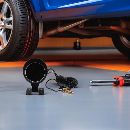 Material Metálico Negro para medidor redondo de coche resistente a vibraciones 7