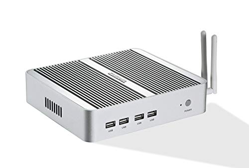 Image of KINGDEL Fanless Mini PC, Powerful Mini Desktop Computer, i5 8th Gen. 4 Cores CPU, 16GB DDR4 RAM, 250GB NVMe SSD, 4K: 4096x2304, HD Port, VGA, LAN, WF+BT, Silent Working