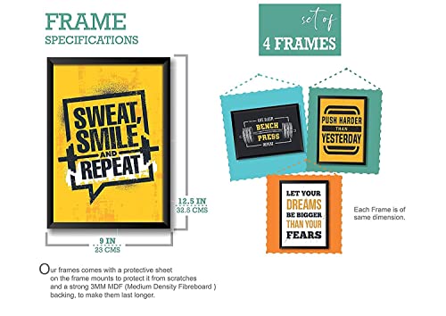 Image of PAPER PLANE DESIGN Quotes Wall Framed Posters (2 Sizes, set of 8 frames) (MENTOR) (E)