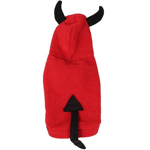 Disfraz para perros y gatos Halloween BESPORTBLE S rojo