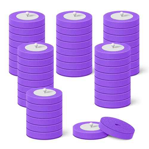 Image of 48 Count Disposable Toilet Brush Heads, Toilet Bowl Wand Refills for Toilet and Bathroom Cleaning, Purple Lavender Fragrance, Not Suitable for Electric Toilet Brushes
