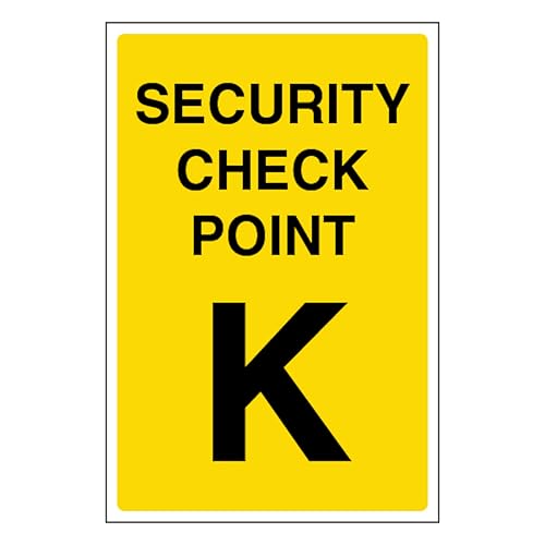 Point de contrôle de sécurité K 400x600 panneau luminescent plastique rigide