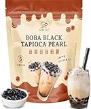 Soeos Boba Pearls, Black Tapioca Pearls 2.2 lb (998 g), Traditional Chewy Boba Pearls for Bubble Tea, Smoothies & Dessert, Ready to Cook