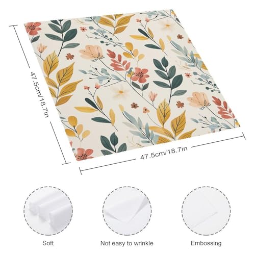 Servilletas de Tela Cuadradas Blanca Pack 6 Polyester miniatura 2