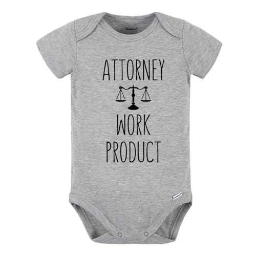 Image of Attorney Work Product Cute Baby Onesie® Brand Bodysuit Lawyer Shirt Premium Custom Clothes Unisex Baby Gift for Mom Newborn