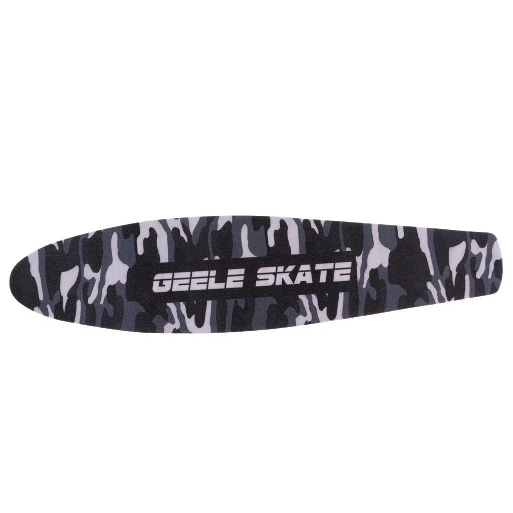 Pro 22inch Fish Board Sandpaper Skateboard Griptape Deck Sticker Camo