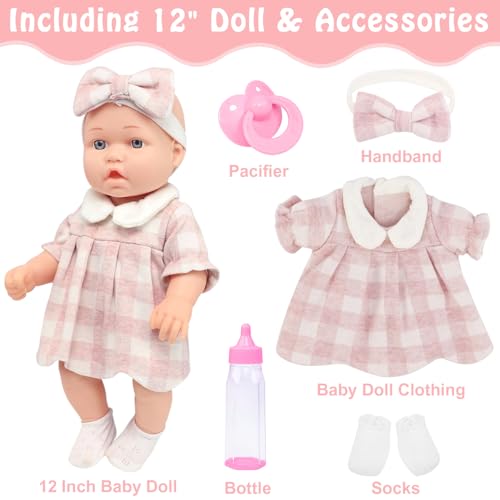 Muñeca Reborn ZITA ELEMENT 12 Pulgadas con 6 Accesorios miniatura 4