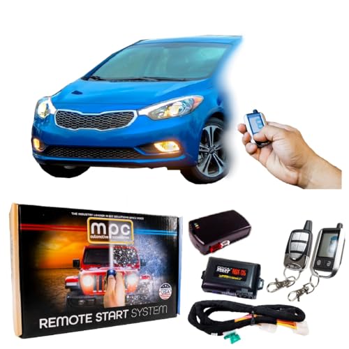 MPC Complete 2-Way LCD Remote Start Keyless Entry Kit w/T-Harness for 2014-2016 Kia Forte - Firmware Preloaded