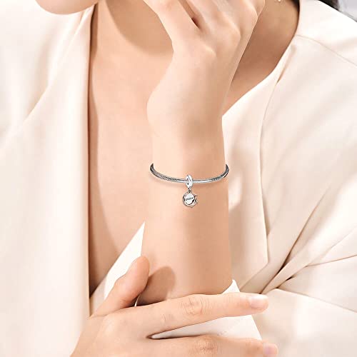 Queen Happy Birthday Hot Air Balloon Family Puppy Charm 925 Sterling Silver Charms for Bracelets and Necklaces Mother's Day Charms for Women3