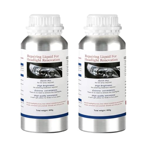 ROYWOO 1600g Car Headlight Restoration LiquidAuto Headlight Scratch Restoring FluidHeadlight Lens Polish Repair Liquid for Repair of Scratch Yellowed Haze Cracked Headlamp