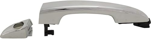 Miniatura 5 de Para Hyundai Sonata 2015 2016 2017 2018 Manija de puerta exterior delantera, lado del conductor cromado | Con orificio para llave| Trim: todos los