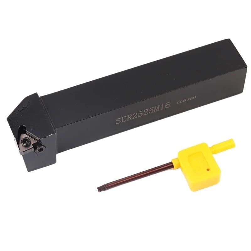1pc SER1010H11 SER1212H11 SER1212H16 SER1616H16 SER2020K16 SER2525M16 SEL2020K16 CNC Lathe External Thread Turning Tool Holder(SER1616H16)