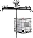 Power Mixer Pneumatic Agitator Clamp-On Drum Agitator Industrial-Grade Pneumatic Shaker Paint Stirring Tool，Air Agitator, Pneumatic Tank Paint Mixer, 1 Ton Capacity, Folding Propeller, for P