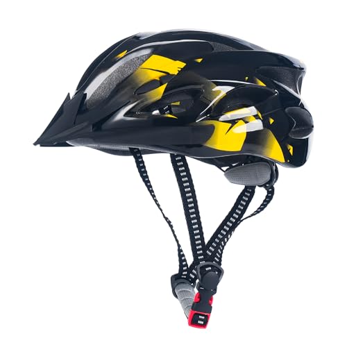 Adult Cycling Bike Helmet, Lightweight and Adjustable with Pads&Visor for Men and Women,Premium Quality Airflow Unisex Bike Helmet,Suggested Fit 58-61cm