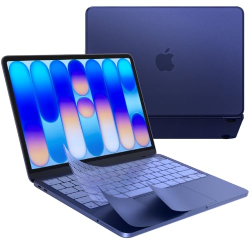 Image of EooCoo for MacBook Neo Case 13 inch 2026, 100% Match Color, 3 in 1 Kit | Indigo Clear, Anti-Fingerprint & Scratch & Crack, Sturdy, Mac Neo Accessories, Ready for School, Work & Travel