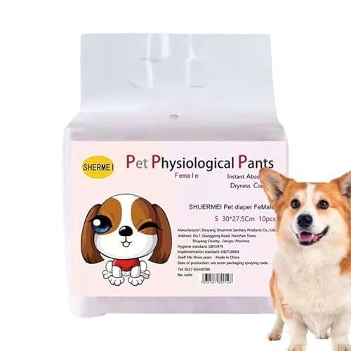 犬用おむつ,犬用 吸収性 ダイパー オス メス 兼用 | 小型動物 用 ラップ タイプ | トイレトレーニング用 庭用 屋外散歩用 旅行用 ロードトリップ用 車用