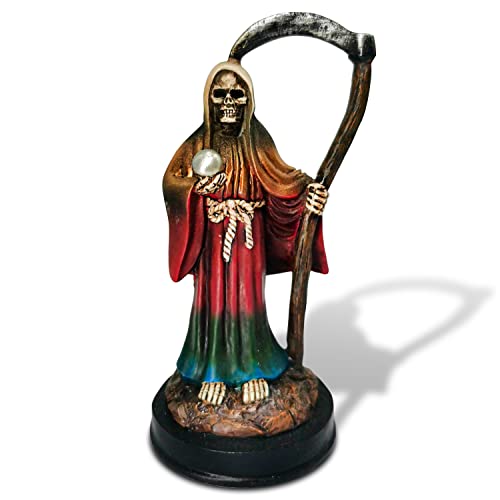 Redwix Estatua de Santa Muerte de 5 Pulgadas, Estatua de la