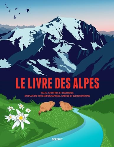 Le livre des Alpes: Faits, chiffres et histoires en plus de 1000 infographies, cartes et illustrations