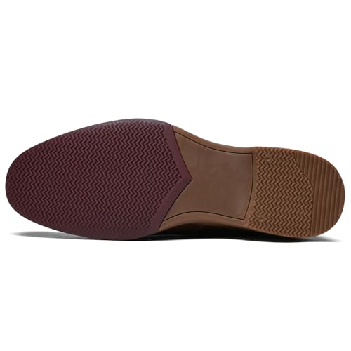 Image of ArcBrothers Men's Chelsea Boots, Relaxed Fit Roomy Toe Box Design, Premium Leather Slip-on Ankle Boots, All-Day Comfort