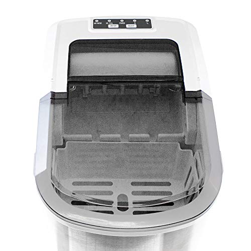 Eiswürfelmaschine Edelstahl Eiswürfelbereiter Eiswürfel Ice Maker Eis Maschine Icemaker (Steel) – Bild 8