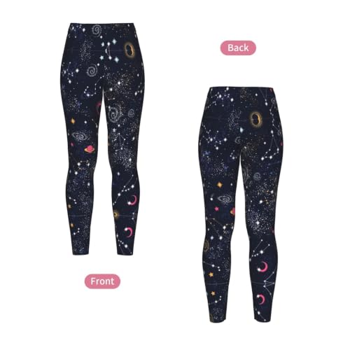 Leggings de compresión para mujer de galaxias y constelaciones 4
