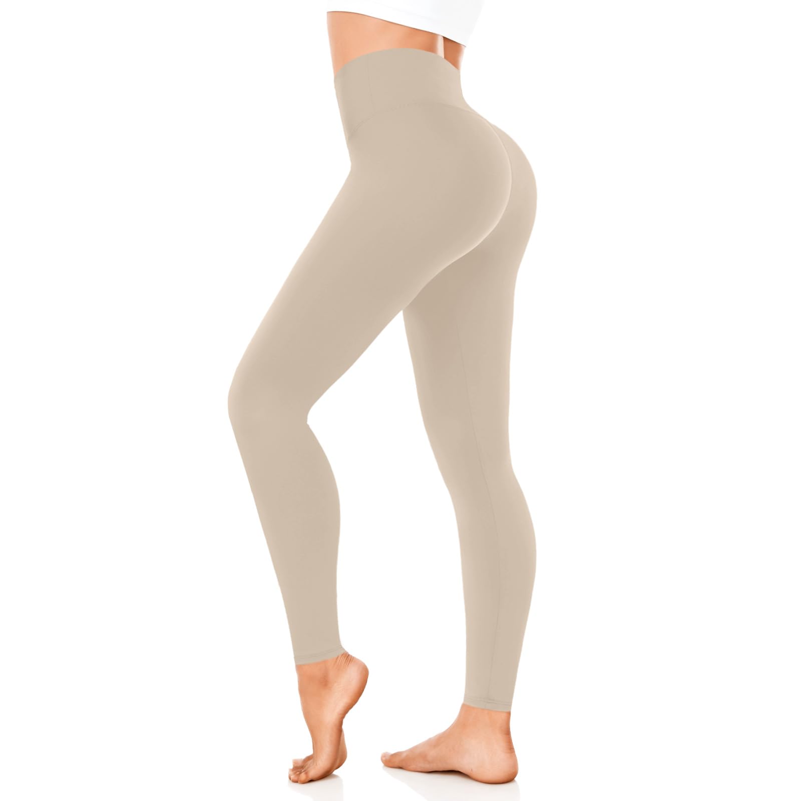 Leggings Damen High Waist Blickdicht Sportleggings Damen Lang Elastisch Bauchkontrolle Slim Fit Sporthose Leggins für Yoga Gym Fitness Alltag.