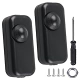 PRITOK LED Dimmer Switch: 1 Gang 2 Pack AC 110-240V Inline Dimmer Switch for 3-100W, Trailing Edge Built-in Dimmer Light Switch, for Dimmable Led Lights, Incandescent, Halogen Bulbs (Black)