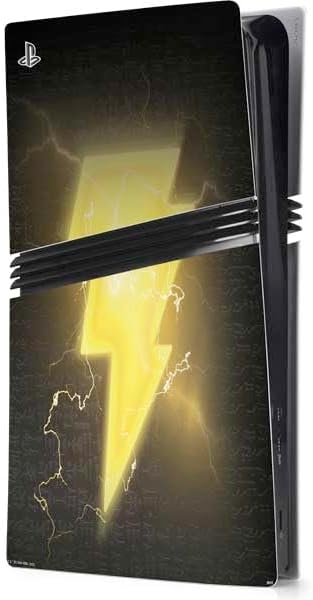 Skinit Decal Gaming Skin Compatible with PS5 Pro Console - Officially Licensed DC Comics Black Adam Movie Art Character and Logo Design