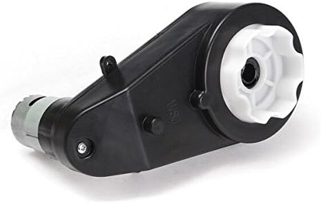 LinkePow Gearbox 550 35000RPM 12 Volt Electric Motor for Kids Electric Ride On Car Accessories, 12V Motor with Gear Box Children Ride On Toys Replacement Parts