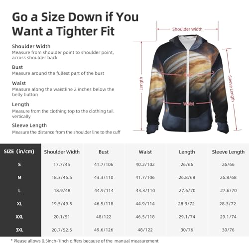 UPF 50+ Sun Protection Hoodie Long Sleeve Jupiter Landscape Sun Shirt Rash Guard Fishing Shirts for Men2