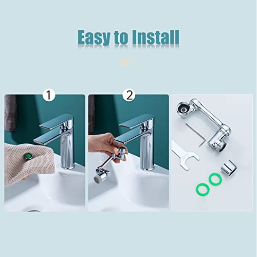 Mingzhe Extensor de torneira giratória 1080 ° pia giratória extensor de torneira à prova de respingo