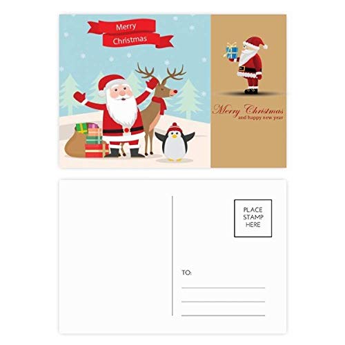 Cartes postales de Noël à partager et remerciement Père Noël plein d'émotion