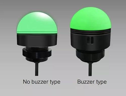 Andont 3 Colors Single Layer Three Stack Light, Industrial Warning Lights(24Vdc, Waterproof, Red/Yellow/Green, With Buzzer) #TOP4