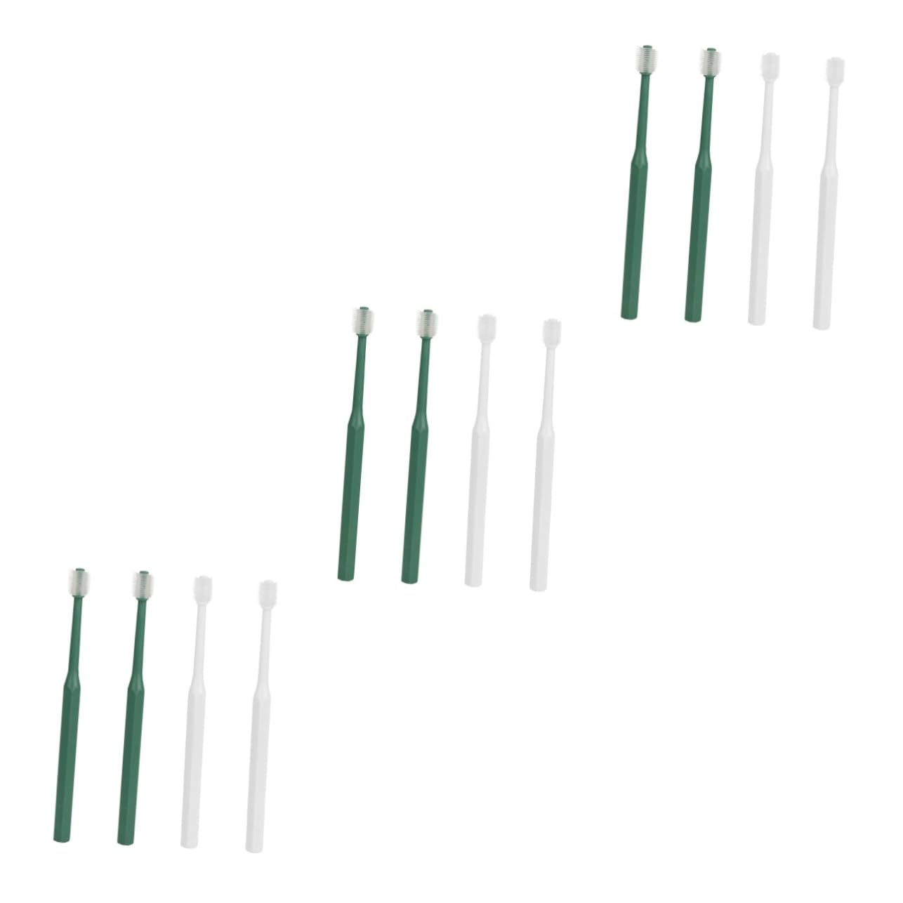 SUPVOX 3 Set Di Spazzolini Da Denti Per Cani Con Setole Morbide E Portatili Per Animali Domestici Pulizia Orale A 360 Gradi in Plastica Per Gatti E Cani 4 Pezzi*3
