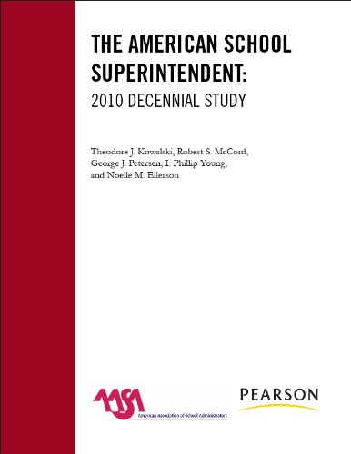 The American School Superintendent: 2010 Decennial Study