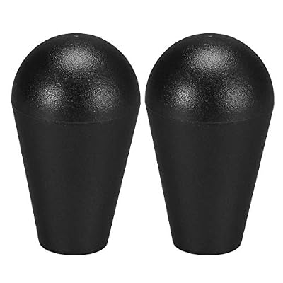 uxcell Ellipse Oval Joystick Head Rocker Ball Top Handle Arcade Game DIY Parts Replacement Black 2Pcs