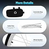 Desnysmf 48V 1000W 26'' Electric Bike Conversion Kit, Rear Wheel Bicycle Motor E-Bike Kit LCD Display & Controller Bag, Dual Mode Controller PAS Cycling Hub, 460rpm, Black - Image 7