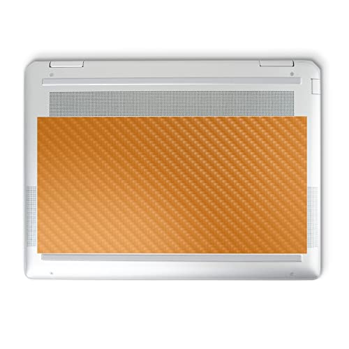 Image of MightySkins Carbon Fiber Skin Compatible with HP Spectre x360 14 inch (2022) Full Wrap Kit - Solid Orange | Protective, Durable Textured Carbon Fiber Finish | Easy to Apply | Made in The USA