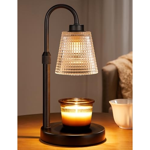 Candle Warmer Lamp with Timer, Dimmable Candle Warmer for Jar Candles, Height Adjustable W... Candle Warmer Lamp with Timer, Dimmable Candle Warmer for Jar Candles, Height Adjustable W...